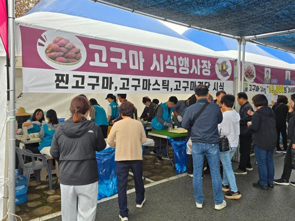 한국관광공사 원주농협 치악산 고구마축제 모습