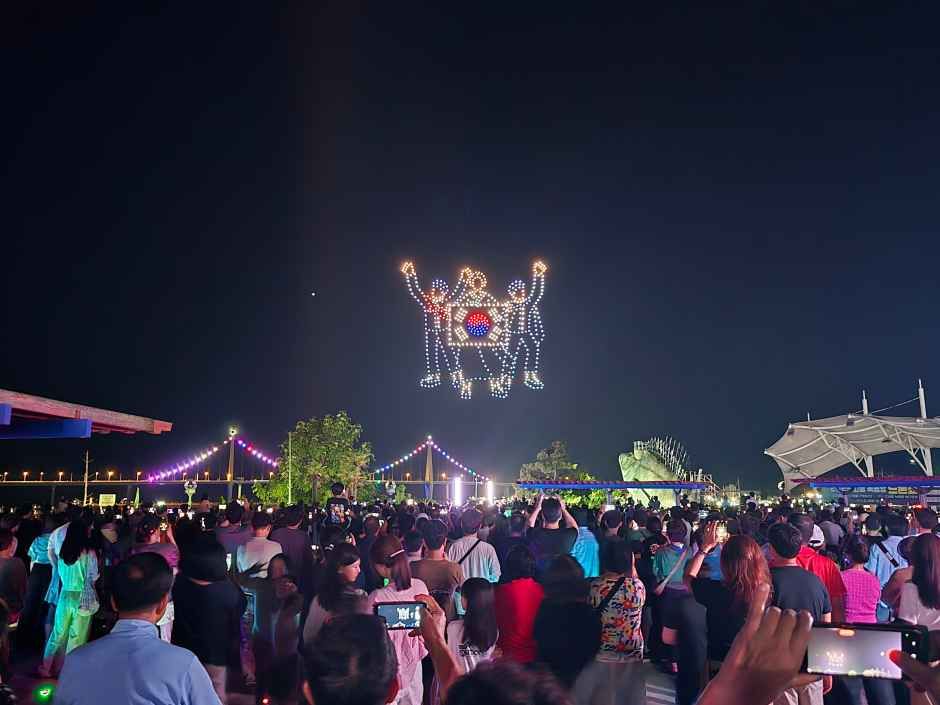 한국관광공사 2026 고흥 녹동항 드론쇼 모습 2