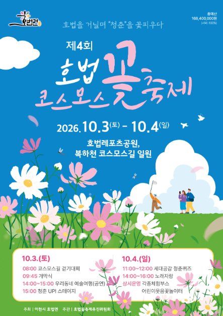 호법 코스모스 꽃축제 모습