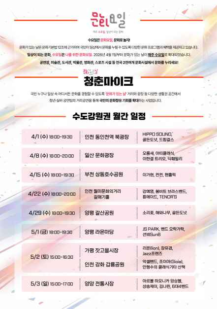 한국관광공사 2026 문화가 있는 날 모습