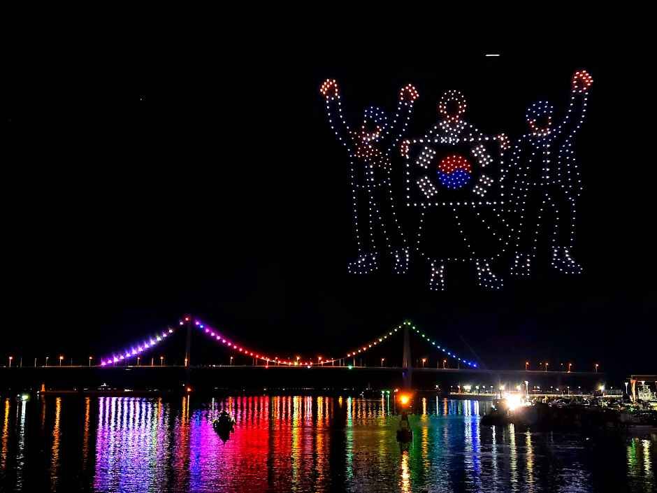한국관광공사 2026 고흥 녹동항 드론쇼 모습 3