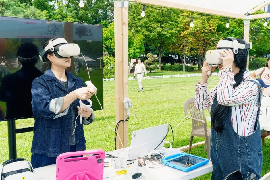 한국관광공사 성남테크아트페스티벌 모습